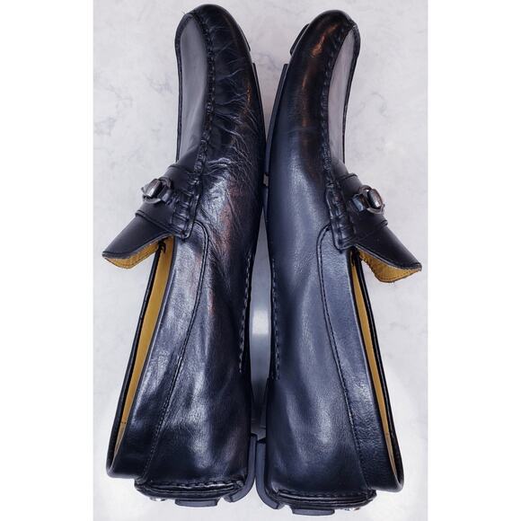 COLE HAAN Driver Moccasins Horse Bit Loafers Black Leather Men's Size 11M ~ VGUC - Picture 10 of 14